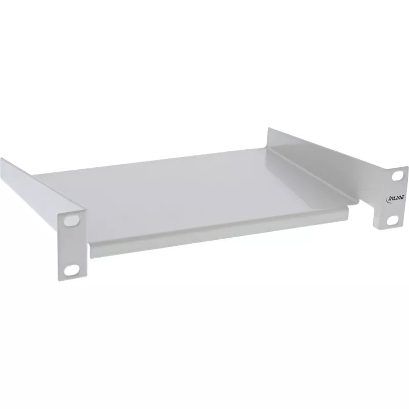 Lentyna InLine 10 colių, 160 mm, 10 kg, 1RU, RAL 7035 pilka