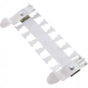 InLine kabelių kreipiamasis bėgelis tvirtinimui ant TS35 skirstomųjų bėgių (metal)