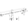 InLine stalinis laikiklis 3 monitoriams iki 32 colių, 3×7 kg
