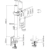 InLine 23108J – Stalo laikiklis televizoriui / LED / TFT ekranui iki 81 cm (32 col.) iki 9 kg, juodas
