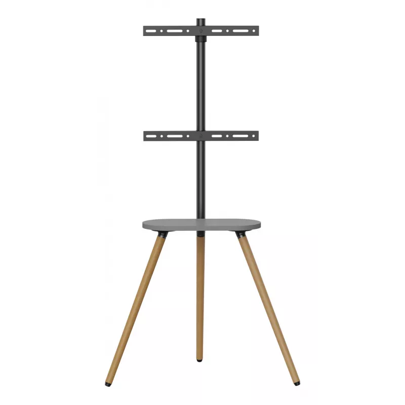 TV stovas InLine 23133W 43–65 colių ekranams su lentyna, laisvai pastatomas