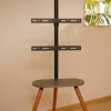TV stovas InLine 23133W 43–65 colių ekranams su lentyna, laisvai pastatomas