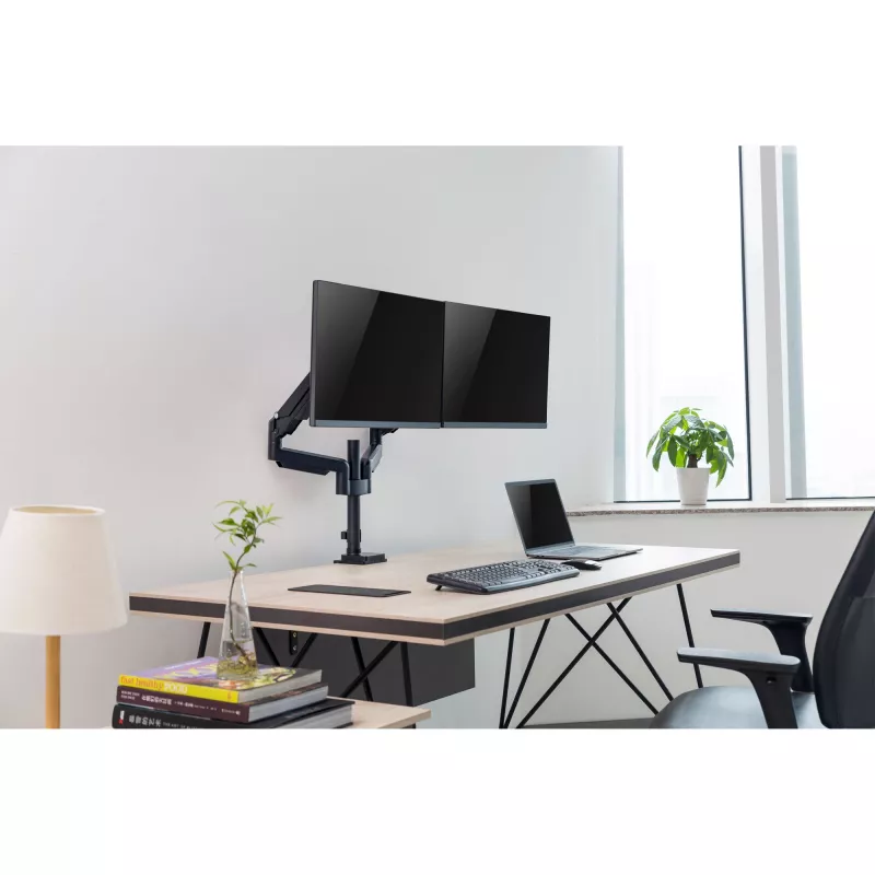 InLine stalinis laikiklis su keltuvu dviem monitoriams iki 82 cm (32 colių), 9 kg