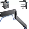InLine stalinis laikiklis su keltuvu ir USB3.0, judamas, 3 ekranams iki 27 colių