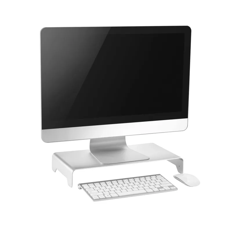 InLine monitorių platforma aliumininė 63 mm, iki 10 kg, laisvai pastatoma, sidabrinė 23175A
