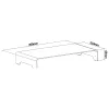 InLine monitorių platforma aliumininė 63 mm, iki 10 kg, laisvai pastatoma, sidabrinė 23175A