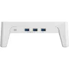 InLine Monitor Platform+ pakyla, 2x USB 3.2 Gen1 ir QC3 įkrovimas, 80 mm, maks. 15 kg
