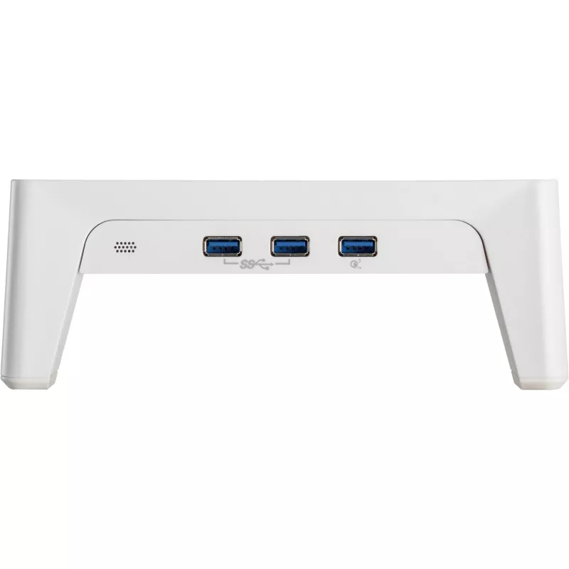 InLine Monitor Platform+ pakyla, 2x USB 3.2 Gen1 ir QC3 įkrovimas, 80 mm, maks. 15 kg