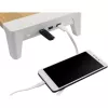InLine Monitor Platform+ pakyla, 2x USB 3.2 Gen1 ir QC3 įkrovimas, 80 mm, maks. 15 kg