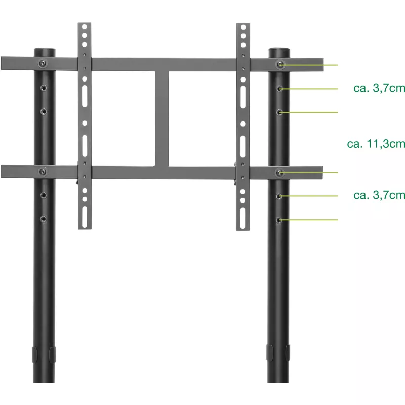 Multimedijos vežimėlis InLine 23177A LED-TV 37–80 colių, max. 80 kg