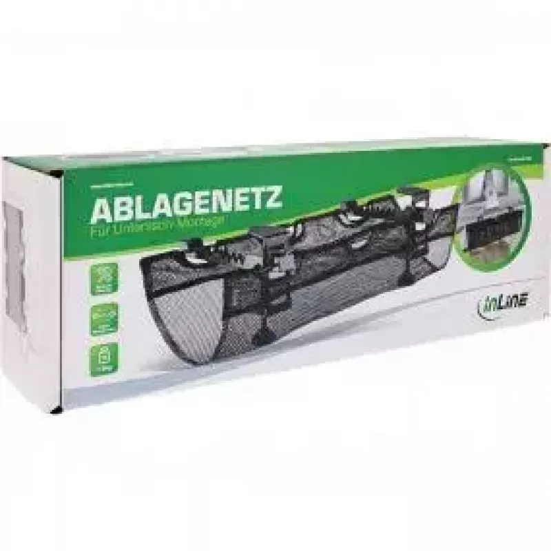 InLine 23199B juodas kabelių tinklas po stalu 610x240x390mm