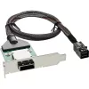 InLine SAS HD adapterio laikiklis žemo profilio, išor. SFF-8088 / vid. SFF-8643 0,5 m