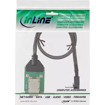 InLine SAS HD adapterio laikiklis žemo profilio, išor. SFF-8088 / vid. SFF-8643, 0,75 m