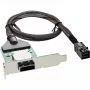 InLine SAS HD adapterio laikiklis žemo profilio, išor. SFF-8088 / vid. SFF-8643, 0,75 m