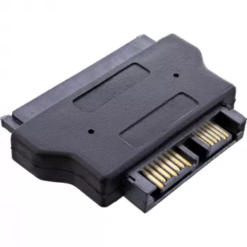 InLine SATA adapteris 22 kontaktų kabelio pusė į Slimline SATA 13 kontaktų PCB