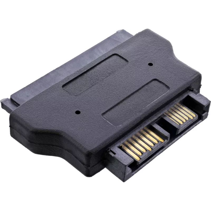 InLine SATA adapteris 22 kontaktų kabelio pusė į Slimline SATA 13 kontaktų PCB