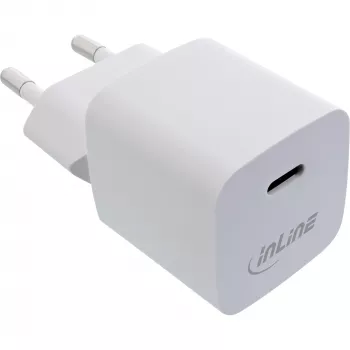 InLine 31501C USB-C 33W Power Delivery PPS įkroviklis baltas