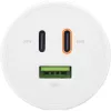 InLine USB PD maitinimo blokas, GaN įkroviklis, 3 prievadai, Dual USB-C + USB-A, 65W, baltas
