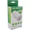 InLine USB PD maitinimo blokas, GaN įkroviklis, 3 prievadai, Dual USB-C + USB-A, 65W, baltas