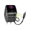 InLine USB maitinimo šaltinis, 70W, GaN, USB-C PD + USB-A QC, kabelis 60cm, juodas