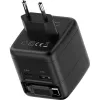 InLine USB maitinimo šaltinis, 70W, GaN, USB-C PD + USB-A QC, kabelis 60cm, juodas
