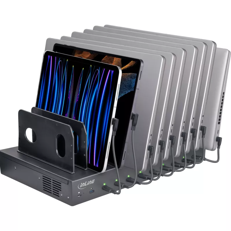 InLine 31516B universalus mobiliojo įrenginio įkroviklis 10 prievadų 1000 W juodas