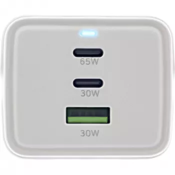 InLine USB maitinimo šaltinis, GaN įkroviklis, 2x USB-C, 1x USB-A, PD 3.0, apsauginis lizdas