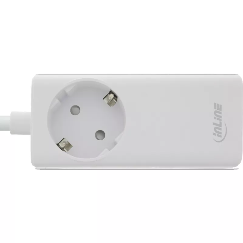 InLine USB maitinimo šaltinis, GaN įkroviklis, 2x USB-C, 1x USB-A, PD 3.0, apsauginis lizdas