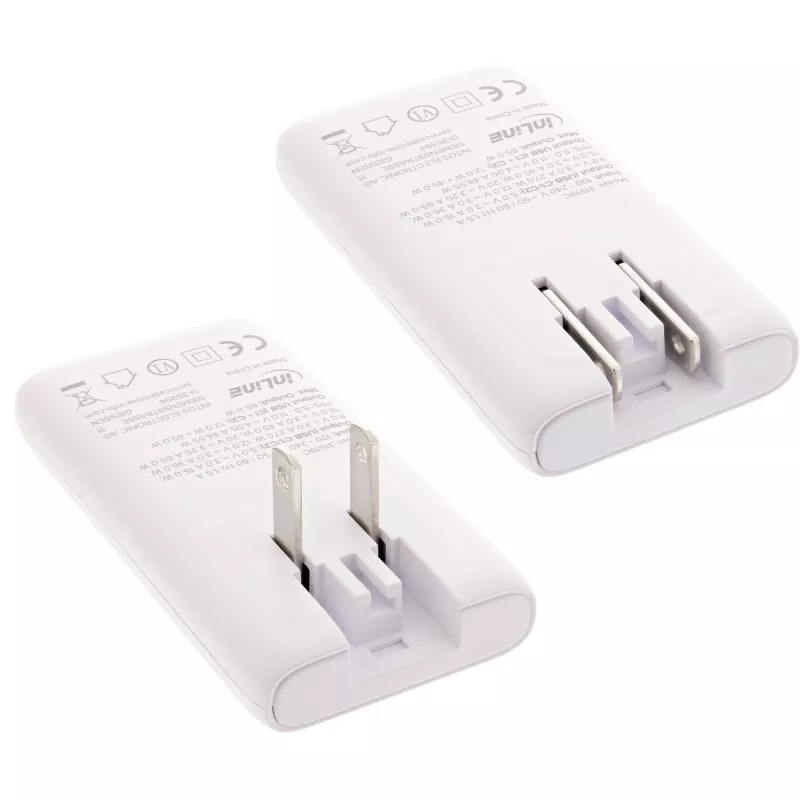 USB maitinimo adapteris InLine 31519C Dual USB-C 65W