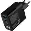 InLine USB PD maitinimo blokas, GaN įkroviklis, 3 prievadai, USB-C + USB-A, 65W, su ekranu