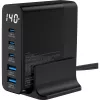 InLine USB PD maitinimo šaltinis, GaN įkroviklis, 5 prievadai, USB-C + USB-A, 140W, su ekranu
