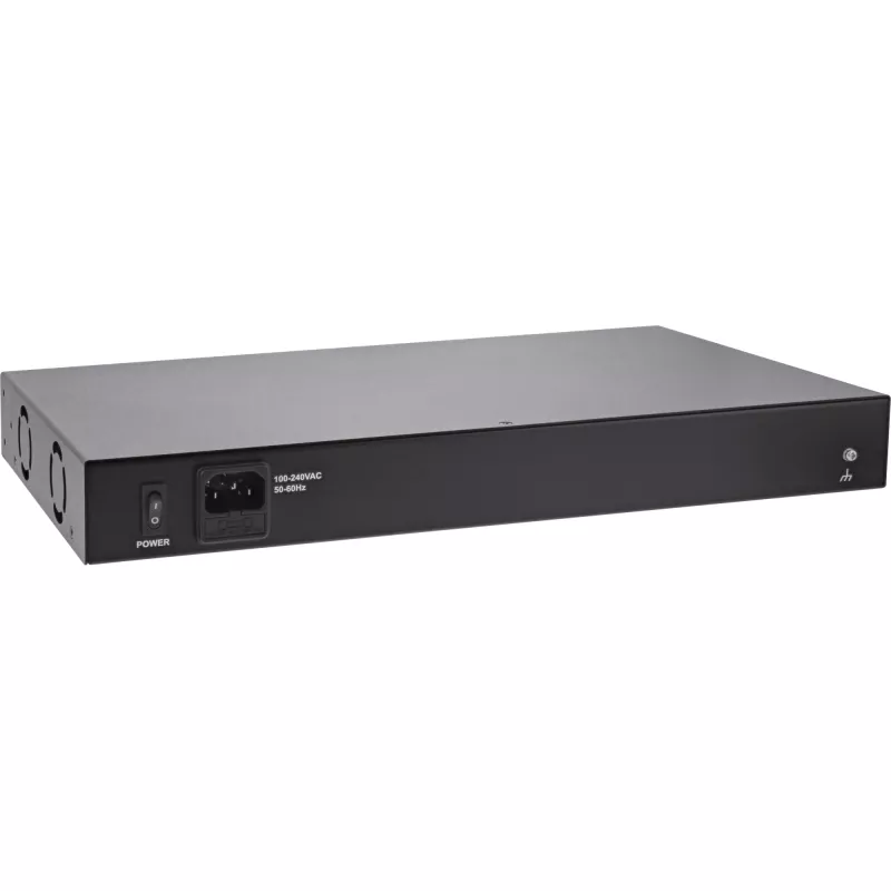 InLine PoE+ Gigabit Injector Hub 16 prievadų PoE+, 19 col. 1U, su kronšteinais, 2 ventiliatoriai