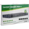 InLine PoE+ Gigabit tinklo jungiklis 24 prievadai, 1 Gb/s, 2xSFP, 19 colių 1U (su kronšteinais)