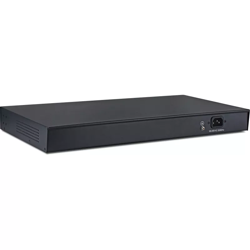 InLine PoE+ Gigabit tinklo jungiklis 24 prievadai, 1 Gb/s, 2x SFP, 19 colių 1U (su tvirtinimo kampais)