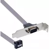 InLine Slot Bracket DB9 vyriškas į 10 kontaktų vidinę jungtį tiesioginis 1:1 0,6 m