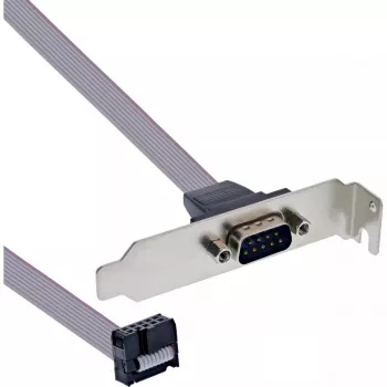 InLine Slot Bracket DB9 vyriškas į 10 kontaktų vidinę jungtį tiesioginis 1:1 0,6 m
