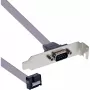 InLine Slot Bracket DB9 vyriškas į 10 kontaktų vidinę jungtį tiesioginis 1:1 0,6 m