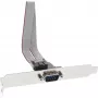 InLine Slot Bracket laikiklis DB9 vyriškas prie 10 kontaktų vidinės moteriškos jungties, 0,25 m
