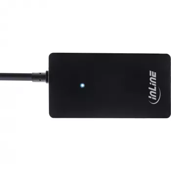 InLine USB 2.0 4 prievadų šakotuvas, A tipo kištukas į 4x A tipo lizdus, juodas, 30 cm