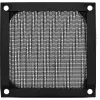 InLine ventiliatoriaus grotelės su aliumininiu filtru, 80x80 mm, juodos