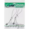 InLine Lango juostelė 2x USB 2.0 Type A moteriška į 2x 5 kontaktų vidinę jungtį 0,3 m