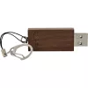 InLine USB 3.0 atmintukas, riešutmedžio apdaila, su raktų pakabuku, 64 GB