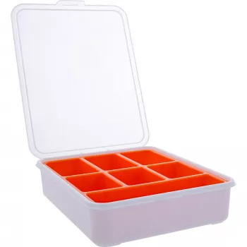 InLine Small Components Box 7 skyrių, 180x140x40 mm, oranžinė