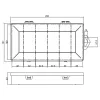 InLine dėžutė smulkioms detalėms, 6 skyriai, 206x107x33 mm, permatoma