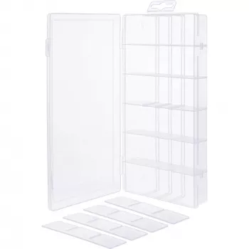 InLine Small Components Box, 18 skyrių, 207x110x27mm, permatoma
