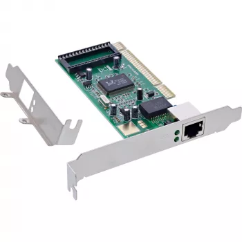 InLine 51115B Gigabit Ethernet tinklo kortelė, 1x RJ45, 1 Gb/s, PCI, Realtek RTL8169SC