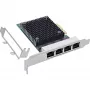 InLine Quad Gigabit tinklo plokštė, 4x RJ45 2,5 Gb/s, PCIe x4, su žemo profilio laikikliu
