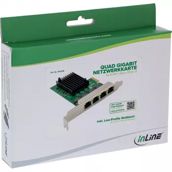 Vidinė tinklo plokštė InLine 51127B 1000 Mbit/s PCI Express