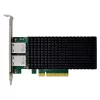InLine Dual 10 Gigabit tinklo plokštė, 2x RJ45 10Gb/s, PCIe x8, su žemo profilio laikikliu