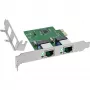 Tinklo plokštė InLine 51128K Dvigubas Gigabit 2x RJ45 PCIe x1